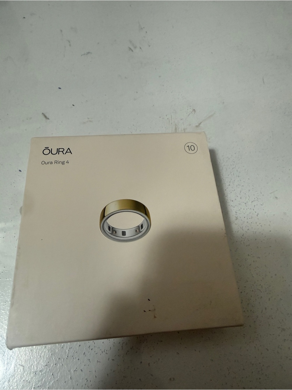 Oura Ring Gen 4 Box - Gold color  Ring (Size 10) new
